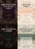Friendsgiving Cocktail Party Invitation Pack