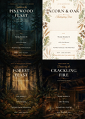 Woodland Gathering Thanksgiving Dinner Invitations