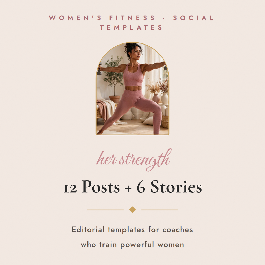 Her Strength Women's Fitness Social Media Templates