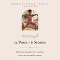 Her Strength Women's Fitness Social Media Templates