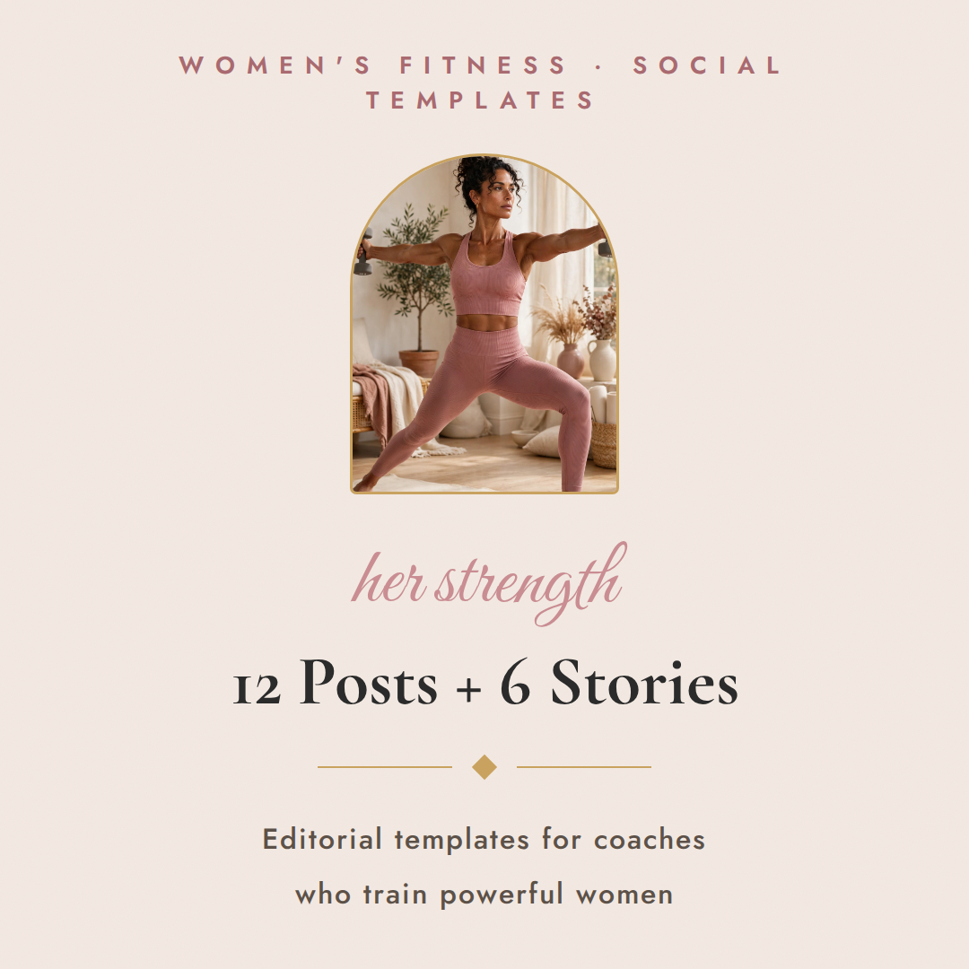 Her Strength Women's Fitness Social Media Templates