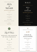Modern Minimalist Wedding Invitation Pack