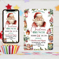 Christmas Brunch Invitation Template, Let's Brunch Invitation, Christmas Breakfast Invite, Christmas Brunch Invite, Christmas Party Invite