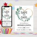 Editable Save The Date Christmas Invitation, Christmas Party Save the Date Invitation, Editable Save the Date for christmas Party evite card