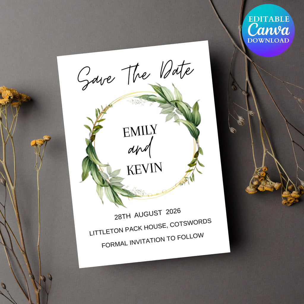 Christmas Save the Date, Editable Save the Date For Christmas Party Invitation,  Printable Christmas Save The Date Calendar Invitation Card