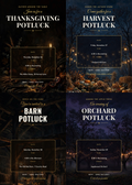 Thanksgiving Potluck Invitation Pack