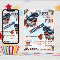 Editable Fishing Birthday Invitation Template, Fishing Birthday Invite, Fishing invitation, Reel in the Fun, Boy Birthday, Instant Download