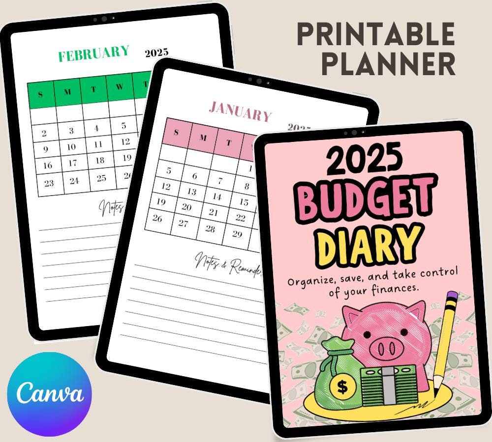 Digital Budget Planner: Finance Tracker, Paycheck Budget (GoodNotes & PDF Downloadable