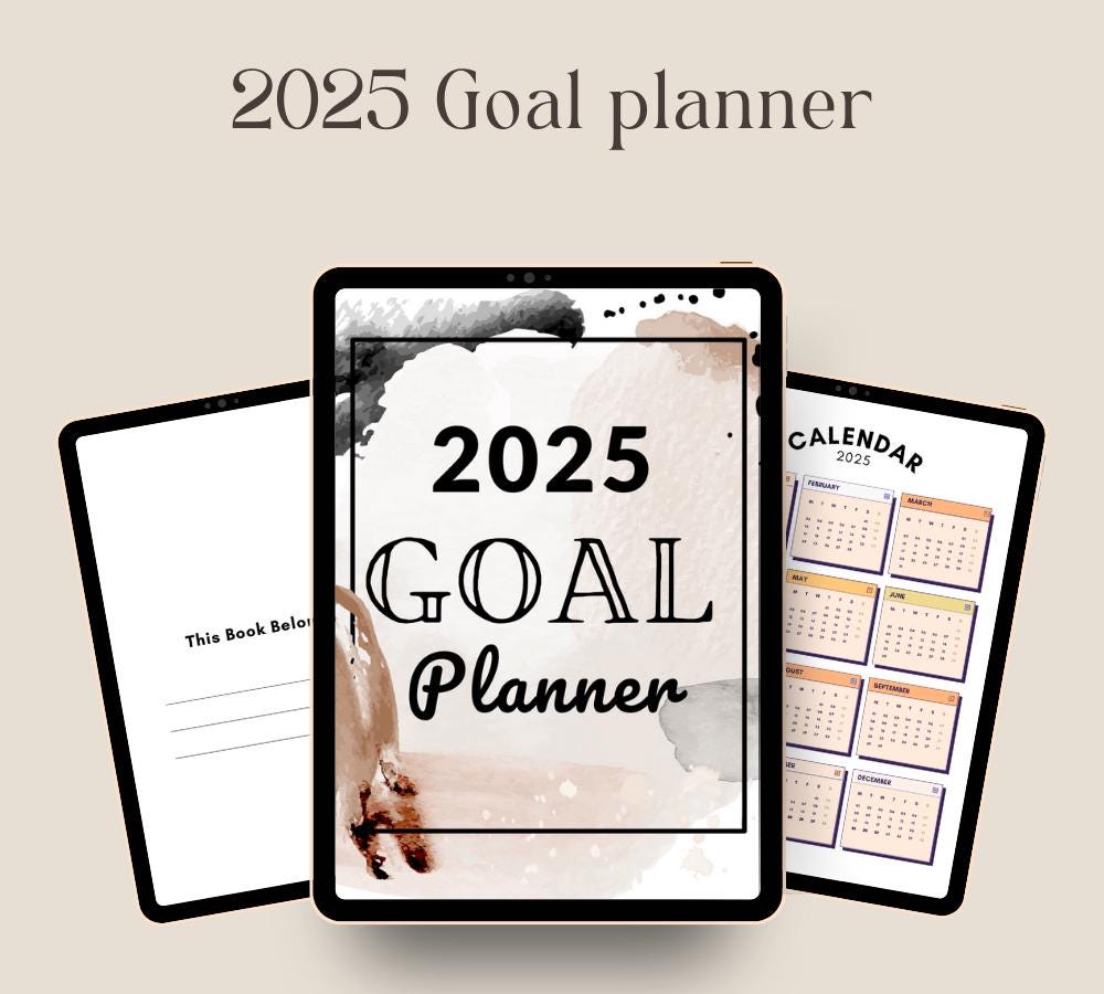 Ultimate Goal Planner 2024: Printable Daily, Weekly, Monthly (Digital Download)