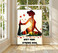 Minimalist Yoga Print: Meditating Woman Silhouette, Zen Home Decor (Digital Download)