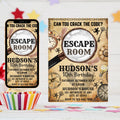 Escape Room Birthday Invitation: Teen Mystery Party (Digital Invitation)