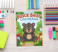 Black Bear Coloring Book: 25+ Printable Pages for Kids (PDF + PNG Instant Download)