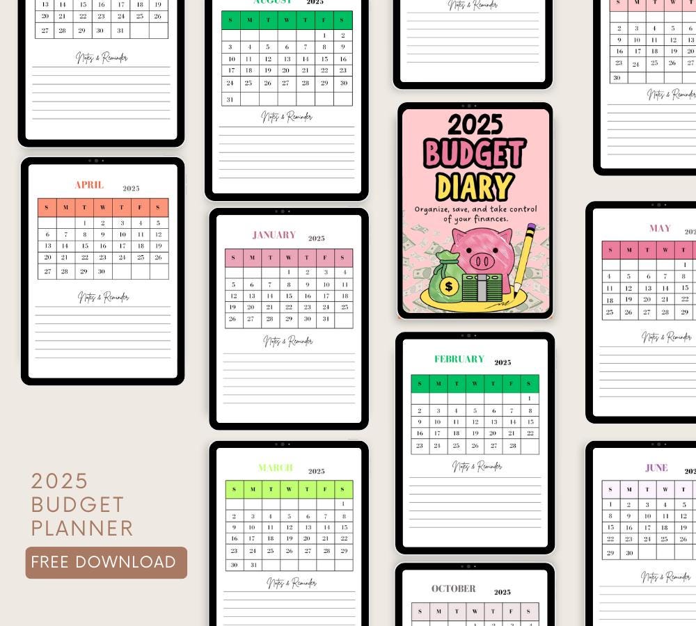 Digital Budget Planner: Finance Tracker, Paycheck Budget (GoodNotes & PDF Downloadable