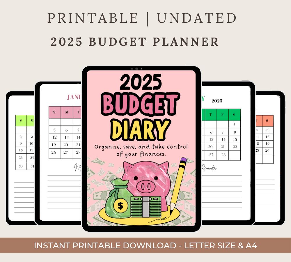 Digital Budget Planner: Finance Tracker, Paycheck Budget (GoodNotes & PDF Downloadable