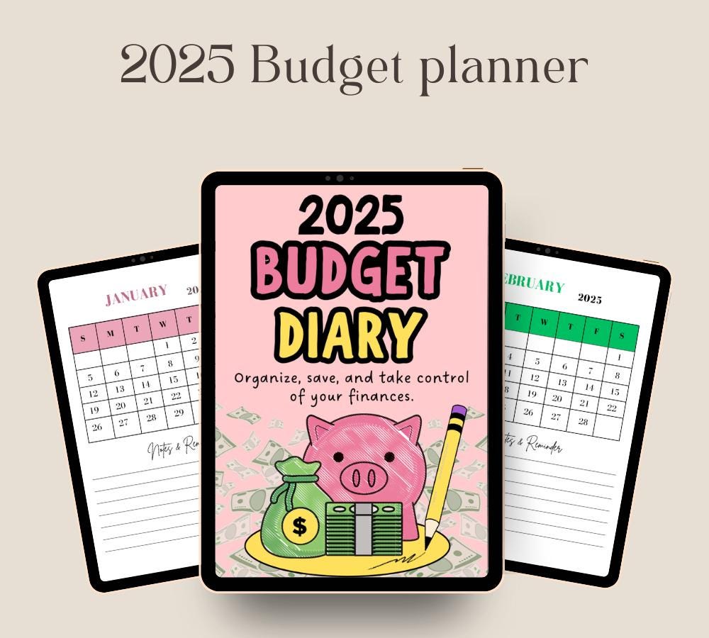 Digital Budget Planner: Finance Tracker, Paycheck Budget (GoodNotes & PDF Downloadable
