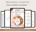 Stress Management Journal for Personal Use | PDF Printable and Digital Use | Dealing with Stress Workbook | Stress Worksheet | Stress Reduce