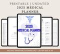 Digital Medical Planner: Health Tracker, Doctor Visit Log (Printable & Spreadsheet Format)