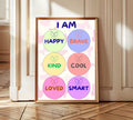 Inspirational Affirmation Wall Art: Positive Classroom Decor (Digital Download)