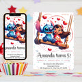 Stitch Birthday Party Invitation: Editable Canva Template (Instant Download)