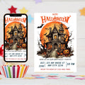 Editable Halloween Party Invitation: Spooky Birthday Invite (5x7, Digital Download, Canva Template