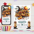 Halloween Birthday Party Invitation | Mickey Mouse and Friends | Spooky Instant Download Invitation | Halloween Digital  birthday invitation