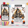 Halloween Pumpkin Birthday Invitation: Fall Party, First Birthday (Digital Download)