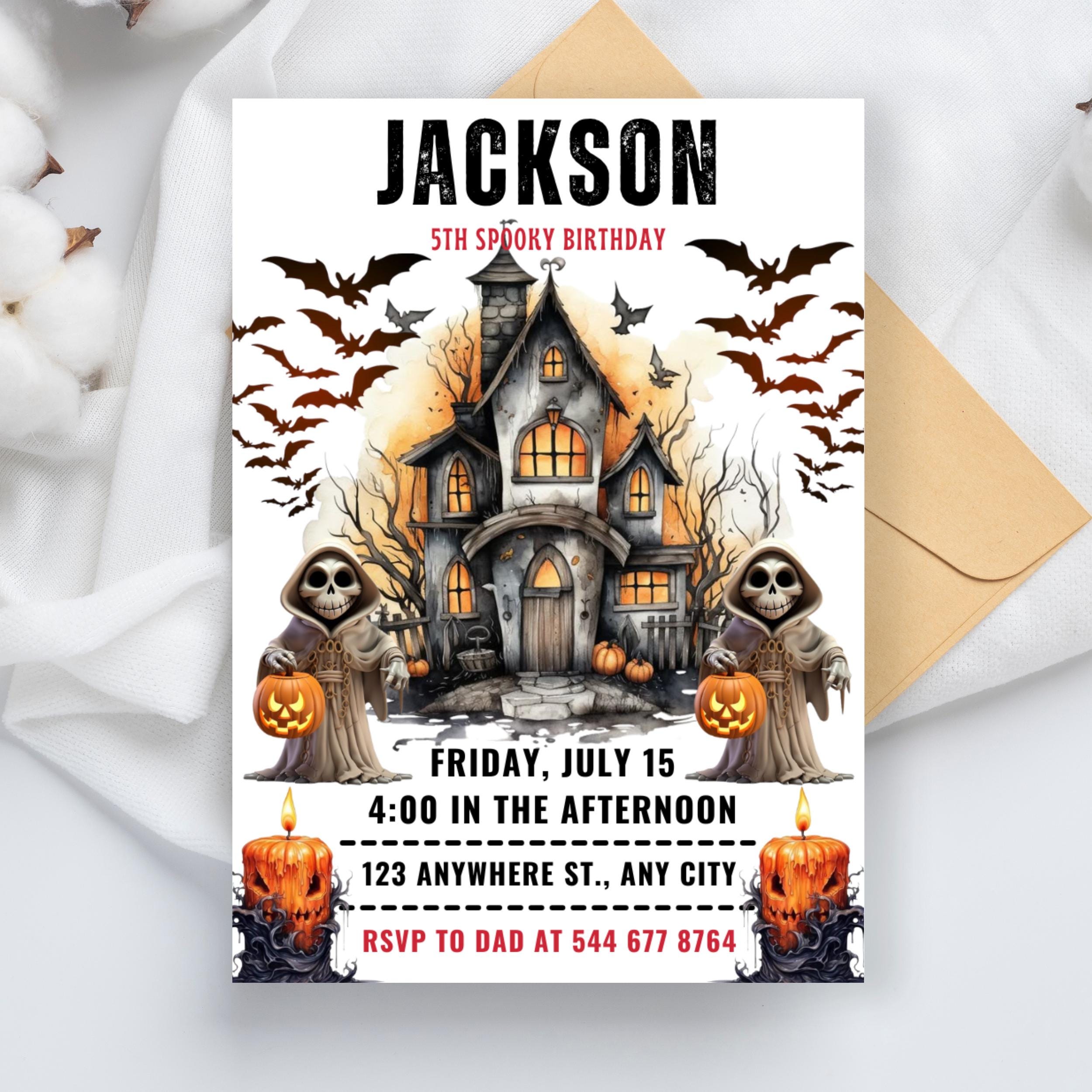 Halloween Pumpkin Birthday Invitation: Fall Party, First Birthday (Digital Download)