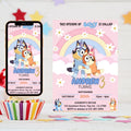 Bluey Birthday Invitation: Editable Canva Party Invite (Digital Download