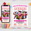 Roblox Birthday Invitation: Editable Game Party Template (Digital Download)