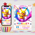 Dragon Birthday Invitation: Editable Fantasy Castle Invite (Canva Template)