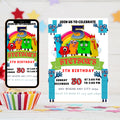 Editable Number blocks, Birthday Invitation, Printable Birthday Party Invite, Digital Kid Party Invite, Number Inspired Birthday Invitation