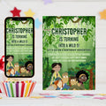 Editable Photo Mobile Wild Kratts Birthday Invitation Template, Birthday Party Invitations, Digital Kids Party Invite, Evite Bday Card